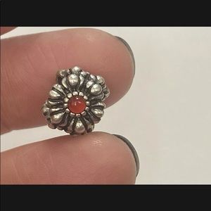 Authentic PANDORA SS GARNET RED Charm JANUARY